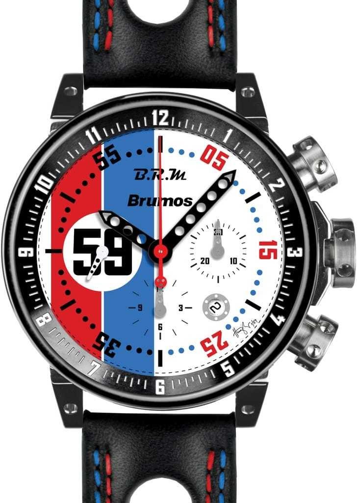 Review BRM V-12 watches for sale BRM Brumos Racing Chronograph V12-44-BRUMOS - Click Image to Close