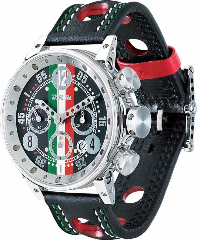 Review BRM V1244 Italian Flag Replica Watch V12-44-CIT-AG