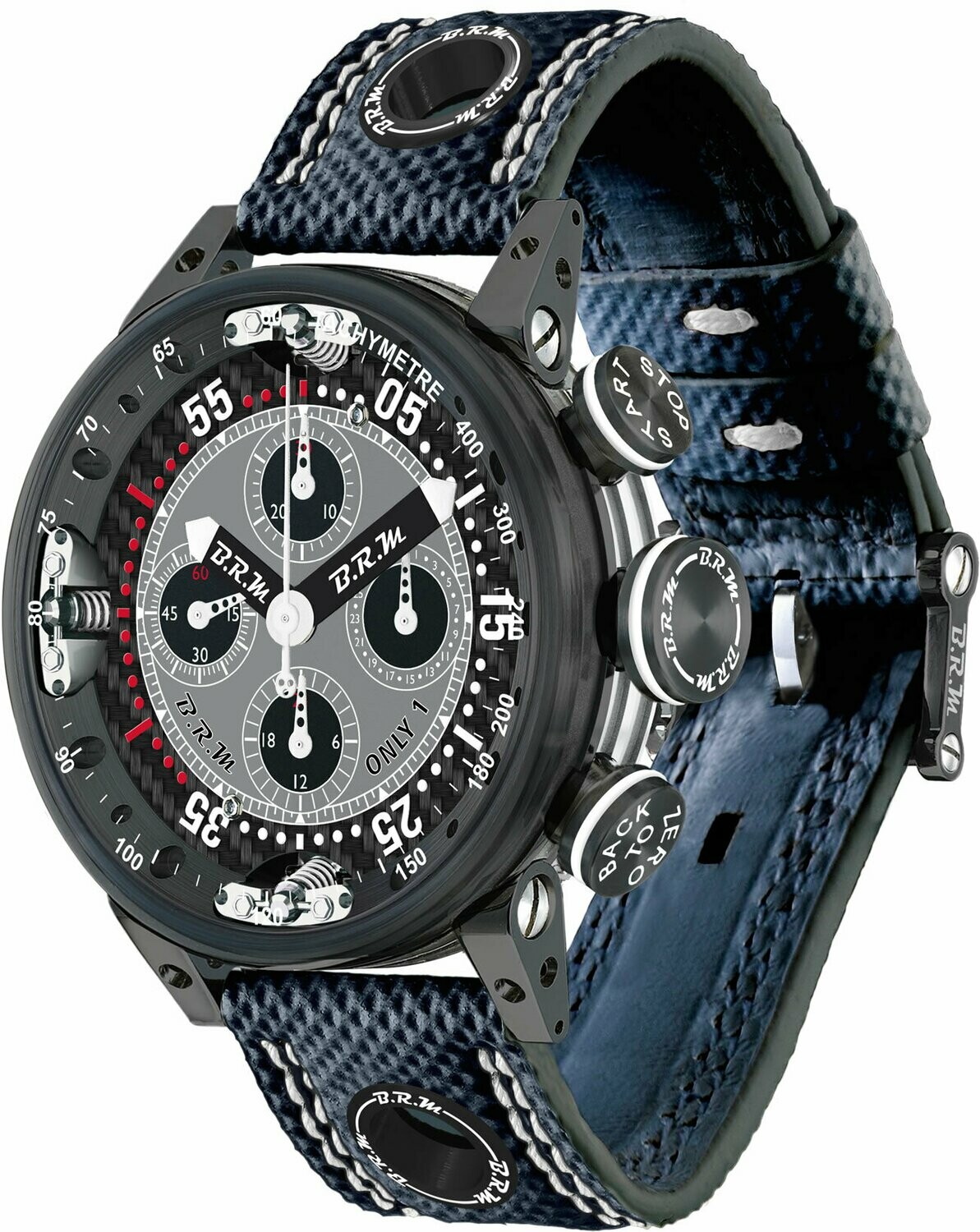 Review High Quality B.R.M Replica Watches For Sale BRM Chronograph Quantieme Perpetual Black V12SA-46-DTQ-B