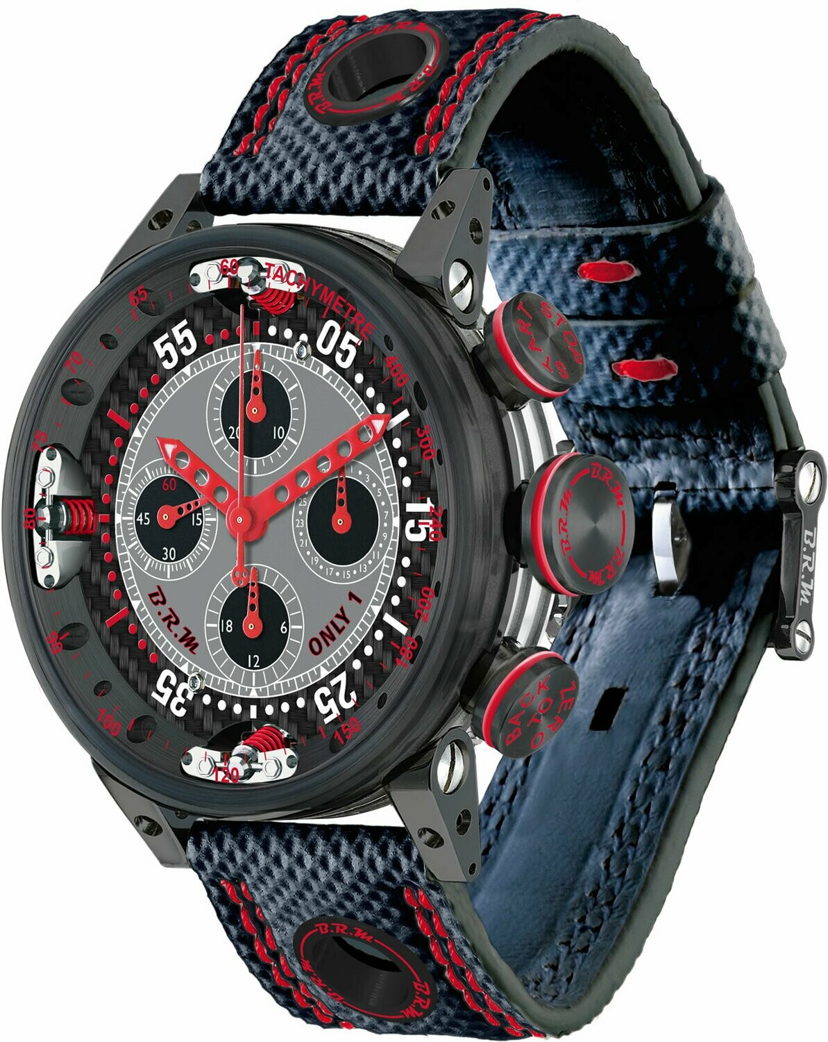 Review High Quality B.R.M Replica Watches For Sale BRM Chronograph Quantieme Perpetual Red V12SA-46-DTQ-R