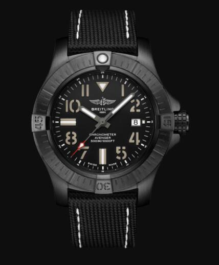 Review Replica Breitling Avenger Automatic 45 Seawolf Night Mission DLC-Coated Titanium - Black Bold Watch V17319101B1X1