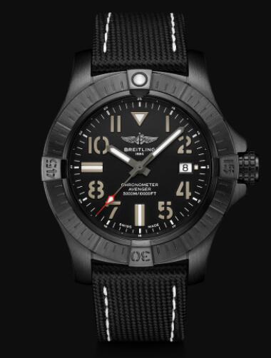 Review Replica Breitling Avenger Automatic 45 Seawolf Night Mission DLC-Coated Titanium - Black Bold Watch V17319101B1X2