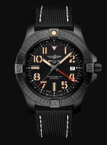 Review Replica Breitling Avenger Automatic GMT 45 Night Mission DLC-Coated Titanium - Black Bold Watch V32395101B1X3