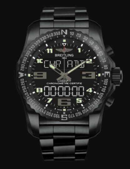 Review Replica Breitling Cockpit B50 DLC-Coated Titanium - Black VB501022/BD41/176V Watch