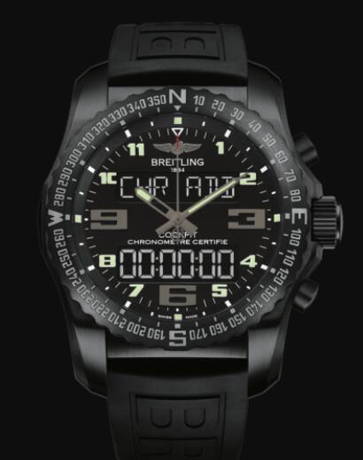 Review Replica Breitling Cockpit B50 DLC-Coated Titanium - Black VB5010221B1S1 Watch - Click Image to Close