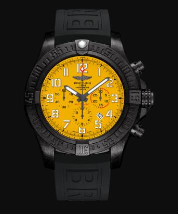 Review Replica Breitling Avenger Hurricane 12h Breitlight - Yellow Watch XB0170E41I1S2