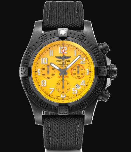 Review Replica Breitling Avenger Hurricane 12h 45 Breitlight Yellow Watch XB0180E41I1W1